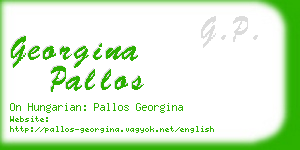georgina pallos business card